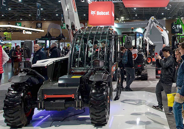 A prototype of TL25.60e electric telehandler was showcased at Intermat.